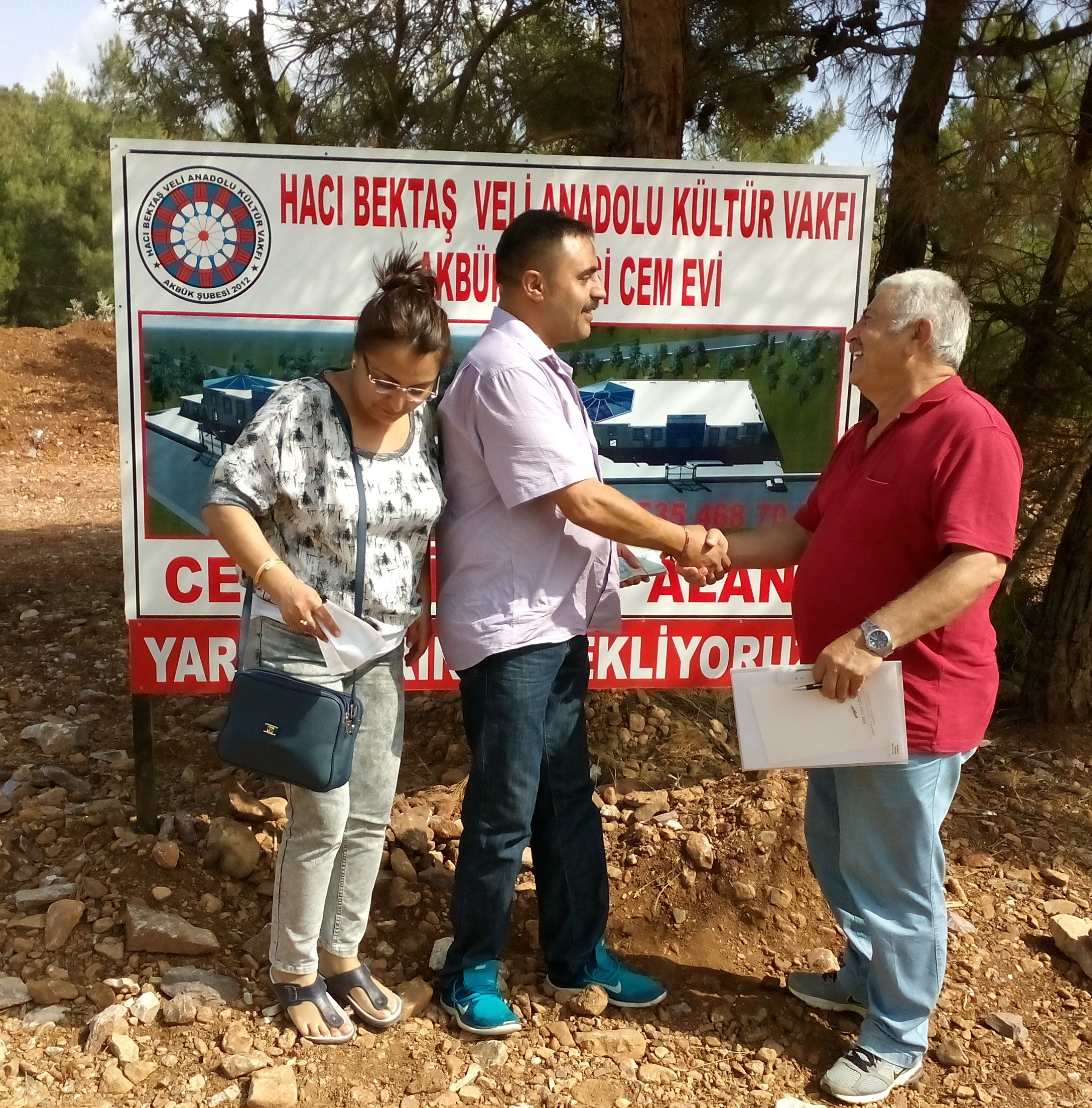 DİDİM CEMEVİNDEN AKBÜK CEMEVİ İNŞAATINA DOSTLUK ELİ